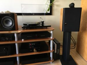 B&W Matrix 805 with Densen CD-player, pre-amp and power-amp.