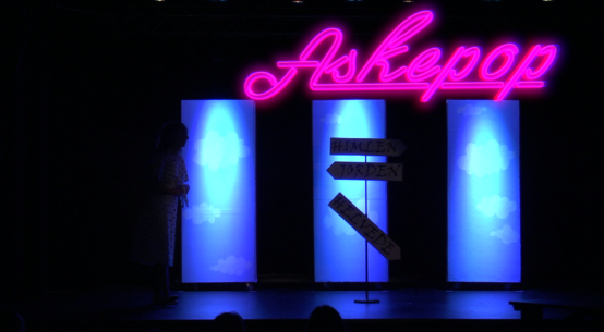Screen capture fra Ringsted Musik- og Kulturskole's udgave af Askepop.